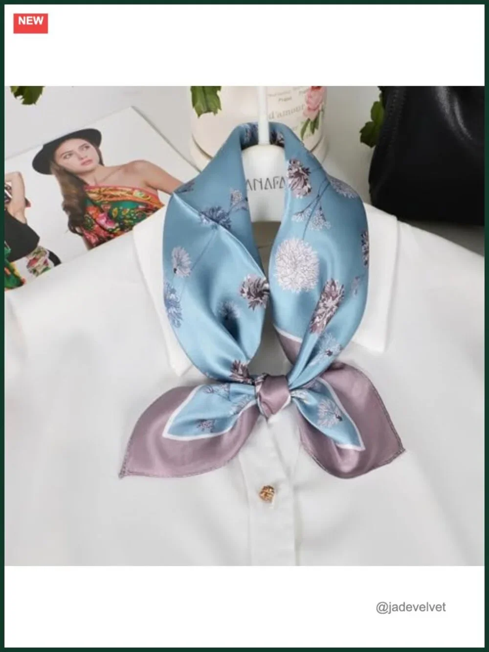 100% Mulberry Silk Neck Scarf 21